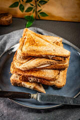 Grilled cheese sandwich.