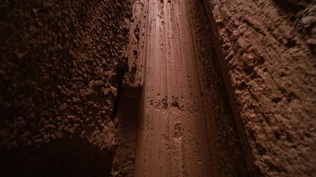 Cathedral Gorge Slot Canyon Walls Nevada Panaca Desert Pan
