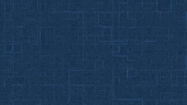 Dynamic professional animated blueprint grid with evolving topographic lines on deep blue backdrop