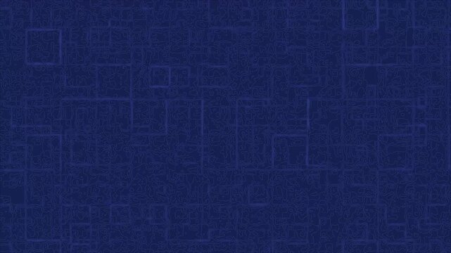 Modern dark blue geometric line pattern motion background animation loop creating a blueprint effect
