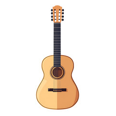 Obraz premium Classic Acoustic Guitar Vector Illustration