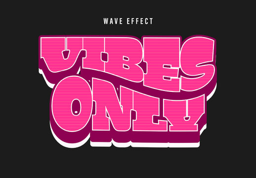 Groove Wave Text Effect
