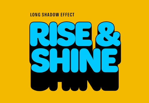 Block Long Shadow Text Effect