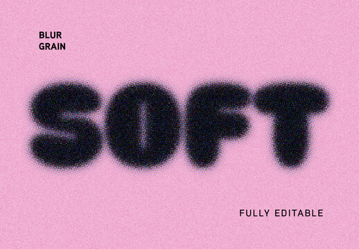 Blur Grain Text Effect