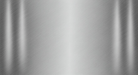 Elegant Brushed Silver Metal Texture with Reflective Diagonal Lines