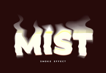 Smoke Vapor Text Effect