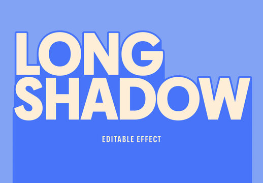 Minimal Long Shadow Text Effect