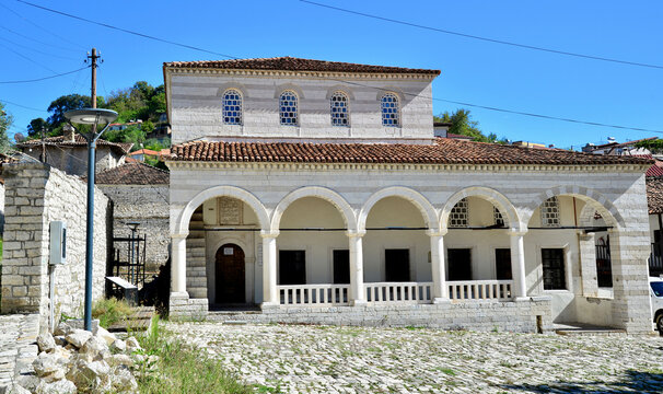 A view of the Sultan Mosque and Halveti Tekke in Berat, Albania.