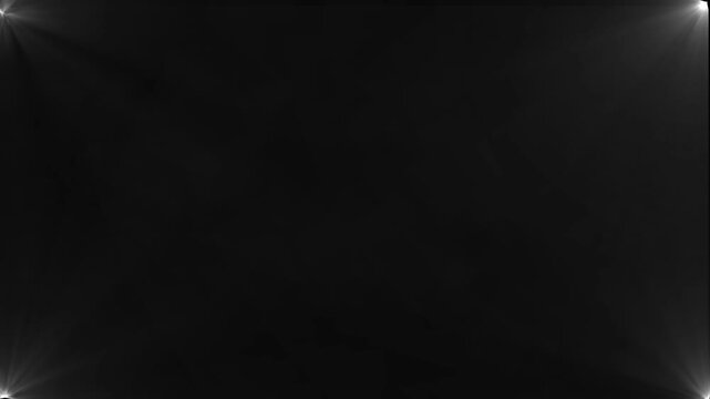 Abstract light rays emanating from on black background. Light rays and sun ray light effects  4k animation