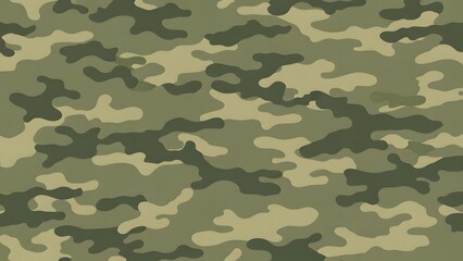 Fototapeta premium Seamless green and brown camouflage pattern for military design