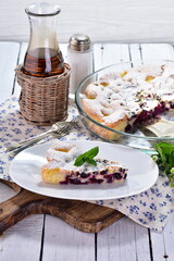 Fluffy blueberry fudge