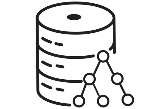 Data and Node Connectivity: Illustration of a data stack next to a network node scheme