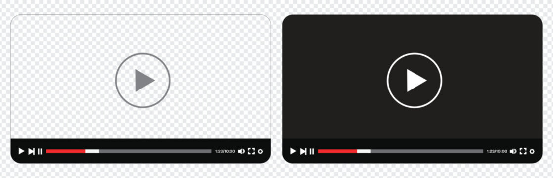 media player control buttons, play, pause, rewind, on transparent background
