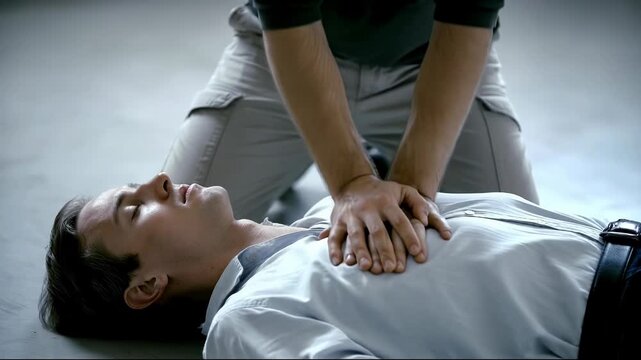 CPR Training, Chest Compressions, Emergency Medical Aid, Life Saving Technique