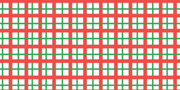 Seamless candy stripe pattern with diagonal red and green lines on white background. Cane pattern papermint theme. Clothing lines design. Modern vector illustration