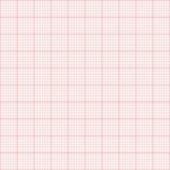 Millimeter graph paper vector background. vector red grid paper texture © Olha Ye