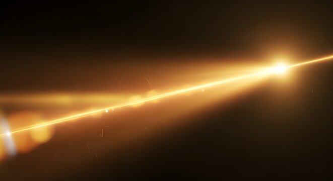 Golden light streak abstract background glow motion blur bokeh effect