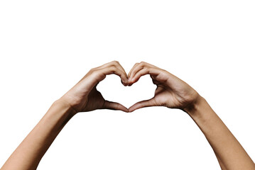 Obraz premium heart shaped hands