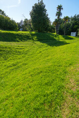Historic ditches or trenches dug a part of fortification at Otumoetai Pa site on Levers Road