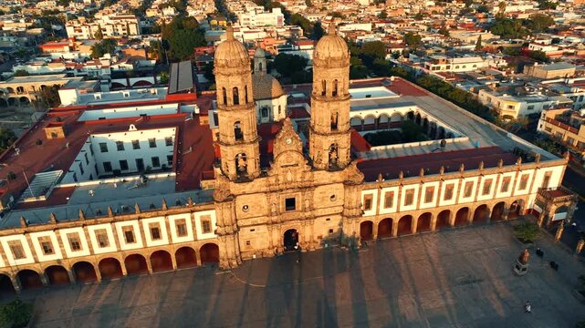 Basilica of Zapopan in Mexico, Catholic Church, History, One Day in the Morning within the city with great religious and cultural history among the streets