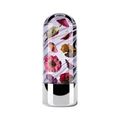 Obraz premium Vibrant floral lipstick with colorful petals and modern design