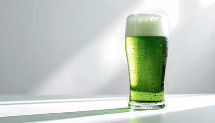 Green Beer Still Life for St Patrick&rsquo;s Day