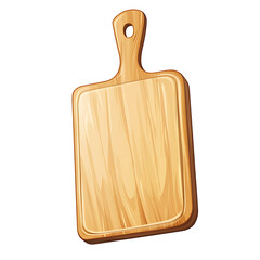 Fototapeta premium Kitchen Cutting Board Vector Icon Isolated