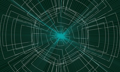 Obraz premium Spider web on dark background