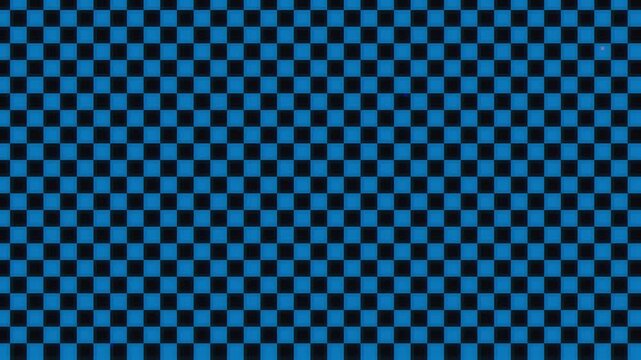 Blue and Black Checkered Pattern Background.