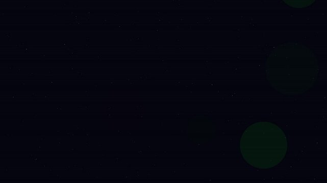 Dark Background with Green Shapes Moving.