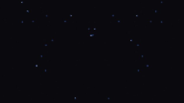 Dark Background with Sparkling Stars and Blue Objects.