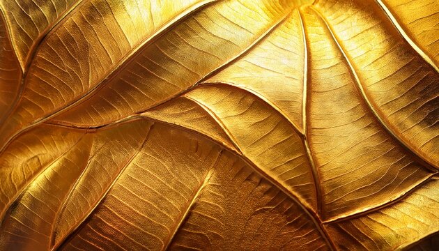 Texture Of The Gold Leaf Gold Background Picture From Buddha Image Back
