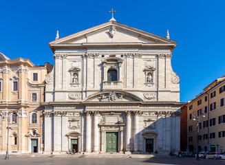 Obraz premium Santa Maria in Vallicella (Chiesa Nuova) church in Rome, Italy