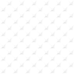 Fototapeta premium White seamless luxury diamond pattern background. Minimalist elegant tufted upholstery texture with soft shadows. 3D geometric quilted design, premium clean aesthetic, and high quality wallpaper.