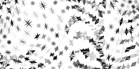 Abstract Black and White Geometric Dot Pattern With Central Highlight