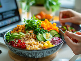 Fresh Veggie Bowl for Healthy Lifestyle