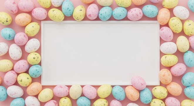 Easter day 2026 celebration background with colorful easter eggs