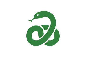 Obraz premium Green Bird Icon with Circular Email Symbol