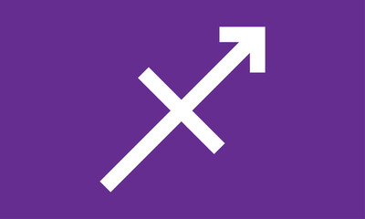 Obraz premium vector Sagittarius zodiac sign
