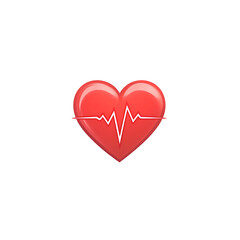 Heart Pulse Icon Vector Illustration Design