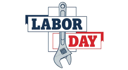 Naklejka premium Labor day celebration honoring workers and labor unions on september labor day weekend