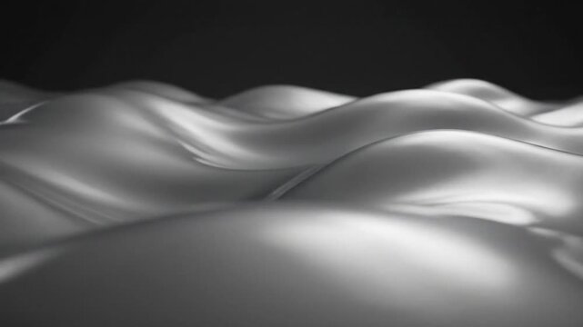 Wavy Metallic Surface in Monochrome