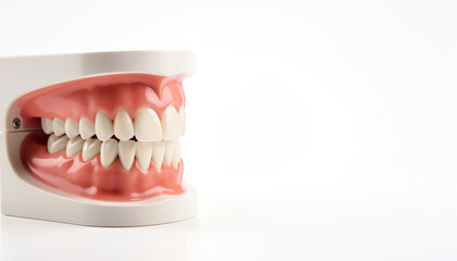 Obraz premium Closed Dental Jaw Model with Perfect Alignment