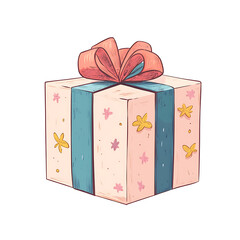 Elegant Gift Box Vector Illustration Design
