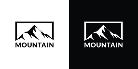 mountain logo icon vector illustration