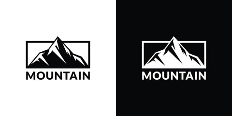 mountain logo icon vector illustration