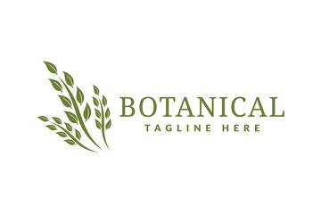 Leaf nature logo vector illustration, leaf logo template