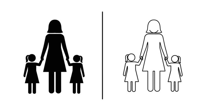 Mother's day family love and bonding celebration concept illustration Vector