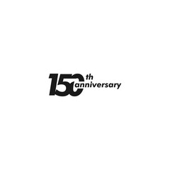 anniversary logo design, 150th anniversary, symbol, icon, party, logo design for 150th anniversary, vector, success, illustration, birthday, symbol, background, year, congratulations, greeting