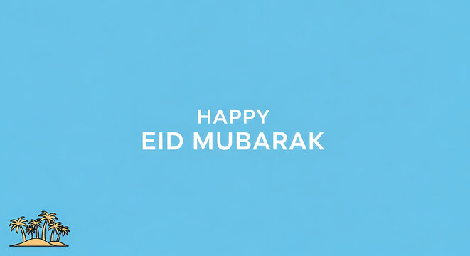 Eid Mubarak Greeting Card with Islamic Calligraphy and Ornaments.